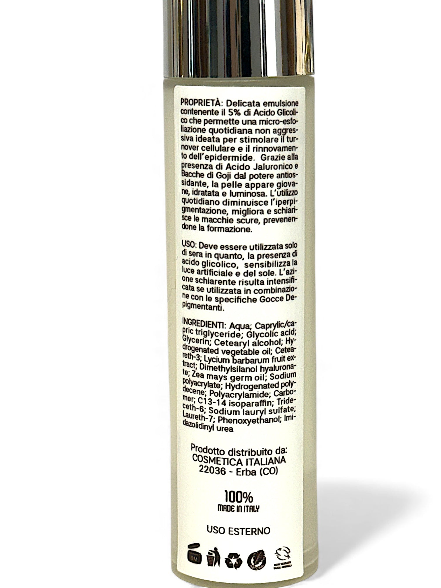 Crema Acido Glicolico 5% + Bacche di Goji (50 ml)